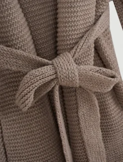 Discount Women's Cardigan Streetwear Daily Solid Color Open Front Knitted Textured Long Sleeve Regular Tops Knit Outdoor Black Khaki Fall Winter Women Cardigans & Outerwears