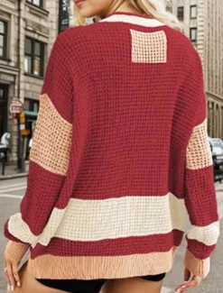 Outlet Women's Cardigan Stylish Solid Color Open Front Pocket Drop Shoulder Long Sleeve Long Tops Knit Daily Going out Fall Winter Women Cardigans & Outerwears