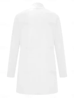Best Women's Cardigan Sweater Cardigan Stylish Casual Soft Solid Color Ribbed Open Front Pocket Long Sleeve Long Tops Knit Outdoor Daily Weekend Black White Summer Fall Women Cardigans & Outerwears