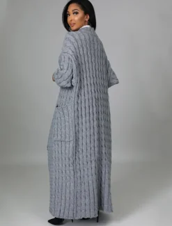 Clearance Women's Cardigan Sweater Sexy Solid Color Chunky V Neck Knitted Drop Shoulder Long Sleeve Tunic Knit Home Daily Red Brown Black Fall Winter Women Cardigans & Outerwears
