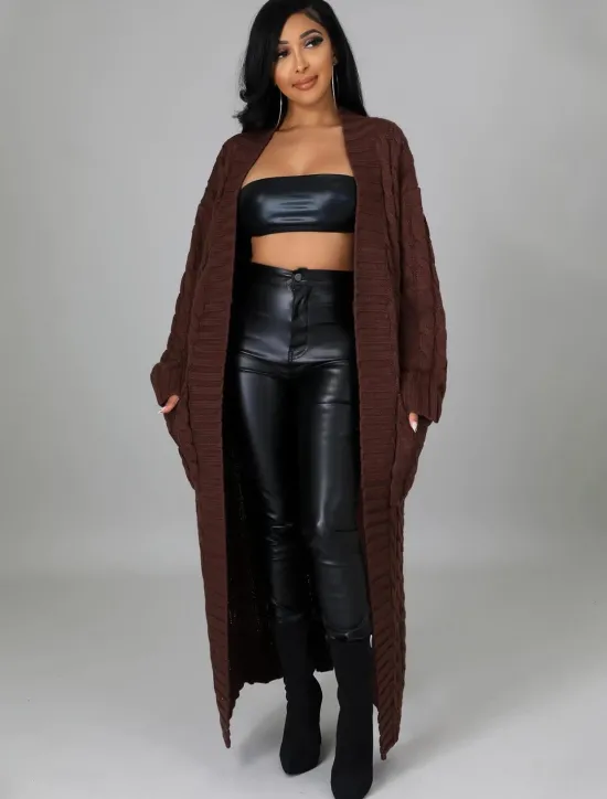 Clearance Women's Cardigan Sweater Sexy Solid Color Chunky V Neck Knitted Drop Shoulder Long Sleeve Tunic Knit Home Daily Red Brown Black Fall Winter Women Cardigans & Outerwears