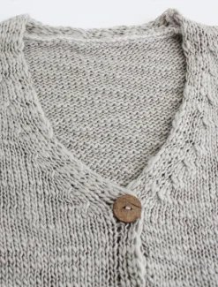 Women's Cardigan V Neck Knit Knitted Textured Fall Winter New Year Work Streetwear Casual Long Sleeve Solid Color Women Cardigans & Outerwears