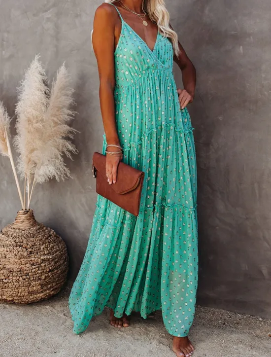 Outlet Women's Casual Dress Sundress Slip Dress Leopard Backless Print Strap Long Dress Maxi Dress Vacation Beach Sleeveless Summer Women Vacation Dresses