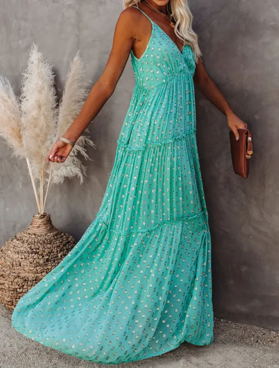 Outlet Women's Casual Dress Sundress Slip Dress Leopard Backless Print Strap Long Dress Maxi Dress Vacation Beach Sleeveless Summer Women Vacation Dresses