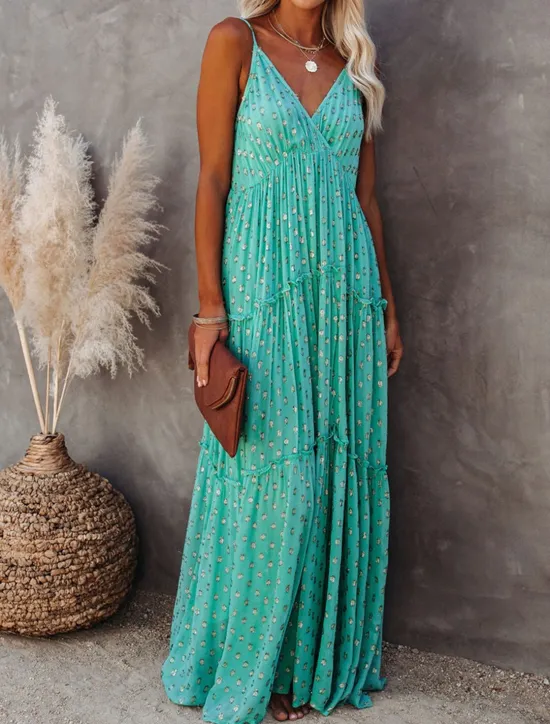 Outlet Women's Casual Dress Sundress Slip Dress Leopard Backless Print Strap Long Dress Maxi Dress Vacation Beach Sleeveless Summer Women Vacation Dresses