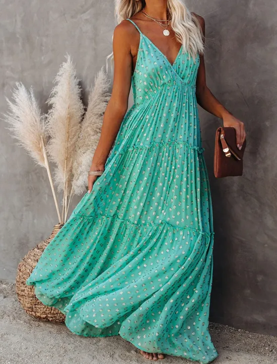 Outlet Women's Casual Dress Sundress Slip Dress Leopard Backless Print Strap Long Dress Maxi Dress Vacation Beach Sleeveless Summer Women Vacation Dresses