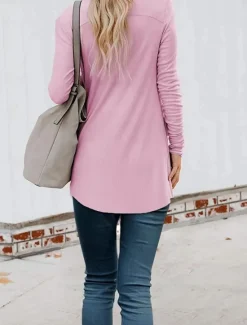 Clearance Women's Casual Jacket Breathable Comfortable Buttons Pocket Casual Plain Vacation Street Casual Daily Wear Single Breasted Regular V Neck Regular Fit Long Sleeve Outerwear White Pink Khaki Summer Women Jackets|Coats & Trench Coats