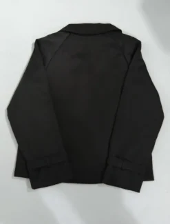 Sale Women's Casual Jacket Comfortable Breathable Buttons Casual Plain Vacation Street Casual Daily Wear Double Breasted Short Turndown Regular Fit Long Sleeve Outerwear Spring Fall Women Jackets|Coats & Trench Coats