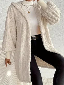 Best Women's Casual Jacket Warm Comfortable Adjustable Fashion Solid Color Daily Open Front Regular Turndown Regular Fit Long Sleeve Outerwear Spring Fall Women Jackets|Coats & Trench Coats