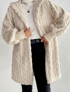 Best Women's Casual Jacket Warm Comfortable Adjustable Fashion Solid Color Daily Open Front Regular Turndown Regular Fit Long Sleeve Outerwear Spring Fall Women Jackets|Coats & Trench Coats