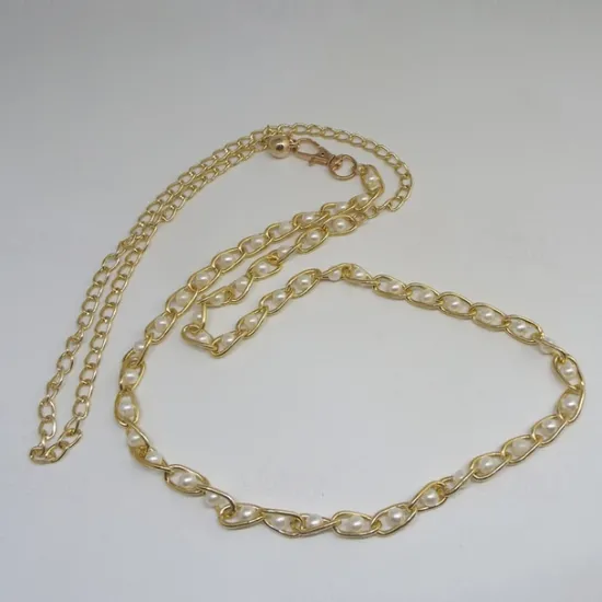 Outlet Women's Chain Belt Metal Chain Metal Bucke Geometric Formal Party Daily Green White Black Blue Women Belt