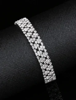 Best Women's Chain Bracelet Classic Wedding Fashion Personalized Simple Copper Bracelet Jewelry Silver / Gold For Office Sport Date Mother's Day Festival Women Trendy Jewelry
