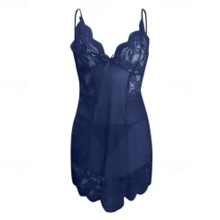 Hot Women's Chemises & Negligees Dress Pure Color Lovers Hot Home Valentine's Day Straps Sleeveless Backless Summer Spring Home Outfits Women Lingerie