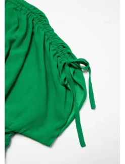 Sale Women's Chiffon Halter V Neck Tie Back Smock Maxi Dress Women Chiffon Dresses