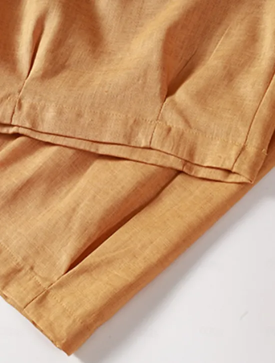 Sale Women's Chinos Fashion Basic Full Length Medium Waist Plain Pocket Comfort Outdoor Inelastic Vacation Street Daily Earth Yellow Violet White Army Green Summer Spring Loose Fit Women Pants|Pants