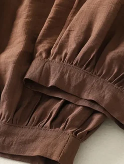 Outlet Women's Chinos Harem Pants Vintage Ethnic Style Basic Ankle-Length High Waist Plain Pocket Drawstring Comfort Outdoor Stretchy Vacation Street Daily Black Beige Coffee Summer Spring Regular Fit Women Pants