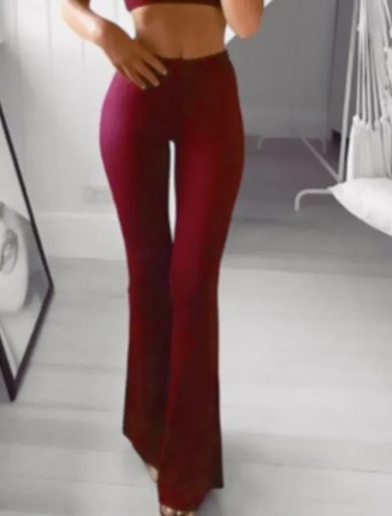 Outlet Women's Chinos Leggings Fashion Streetwear Full Length High Waist Plain Comfy Soft Comfortable Stretchy Formal Vacation Street Wine Black White Blue Spring Fall Winter Slim Fit Women Leggings