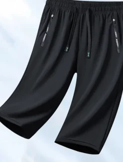 Sale Women's Chinos Shorts Basic Casual Knee Length High Waist Solid Color Pocket Elastic Waistband Comfy Soft Comfortable Micro-elastic Outdoor Street Black Pink Purple Gray Summer Regular Fit Women Shorts|Pants