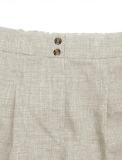 Hot Women's Chinos Shorts Fashion Streetwear Short High Waist Plain Pocket Comfy Soft Comfortable Micro-elastic Outdoor Street Dark-Gray Apricot Summer Regular Fit Women Shorts
