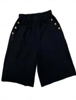 Hot Women's Chinos Shorts Fashion Streetwear Basic Knee Length High Waist Plain Pocket Elastic Waistband Comfy Soft Comfortable Micro-elastic Outdoor Street Dark-Gray Navy Black White Summer Spring Loose Women Shorts