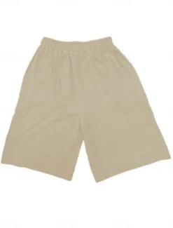 Hot Women's Chinos Shorts Fashion Streetwear Basic Knee Length High Waist Plain Pocket Elastic Waistband Comfy Soft Comfortable Micro-elastic Outdoor Street Dark-Gray Navy Black White Summer Spring Loose Women Shorts