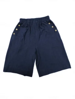 Hot Women's Chinos Shorts Fashion Streetwear Basic Knee Length High Waist Plain Pocket Elastic Waistband Comfy Soft Comfortable Micro-elastic Outdoor Street Dark-Gray Navy Black White Summer Spring Loose Women Shorts