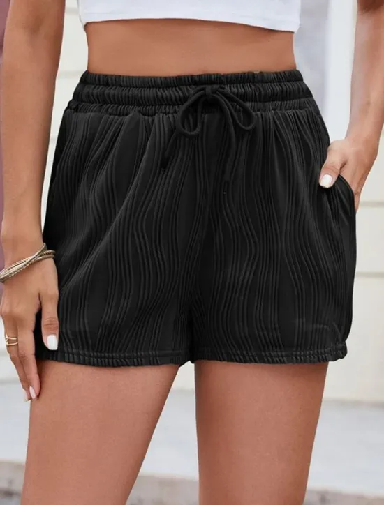Hot Women's Chinos Shorts Fashion Streetwear Short High Waist Plain Pocket Elastic Waistband Comfy Soft Comfortable Micro-elastic Outdoor Street Deep Green Depression Green Black White Summer Spring Women Shorts