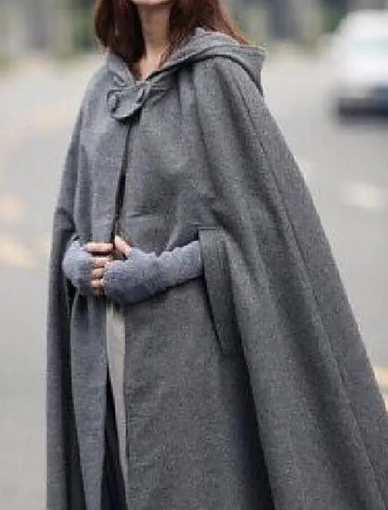 Sale Women's Cloak / Capes Overcoat Long Pea Coat Windproof Warm Winter Coat Stylish Classic Style Casual Jacket 3/4 Length Sleeve Oversize Black Blue Army Green Women Coats & Trench Coats