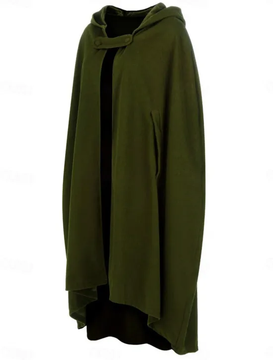 Sale Women's Cloak / Capes Overcoat Long Pea Coat Windproof Warm Winter Coat Stylish Classic Style Casual Jacket 3/4 Length Sleeve Oversize Black Blue Army Green Women Coats & Trench Coats