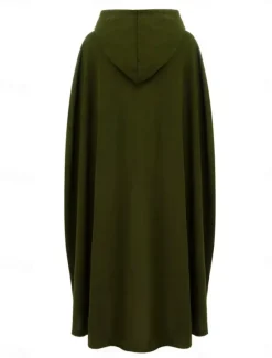 Sale Women's Cloak / Capes Overcoat Long Pea Coat Windproof Warm Winter Coat Stylish Classic Style Casual Jacket 3/4 Length Sleeve Oversize Black Blue Army Green Women Coats & Trench Coats