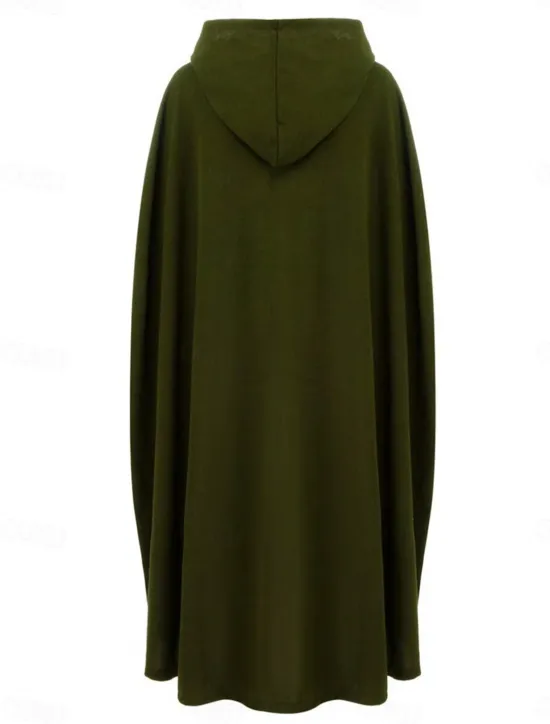 Sale Women's Cloak / Capes Overcoat Long Pea Coat Windproof Warm Winter Coat Stylish Classic Style Casual Jacket 3/4 Length Sleeve Oversize Black Blue Army Green Women Coats & Trench Coats