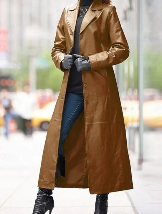 Discount Women's Coat Outdoor Button Plain Waterproof Streetwear Regular Fit Outerwear Long Sleeve Fall Black L Women Jackets