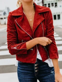 Best Women's Coat Outdoor Street Daily Fall Winter Regular Coat Regular Fit Windproof Warm Breathable Stylish Casual Street Style Jacket Long Sleeve Plain Full Zip Black Red Khaki Women Jackets