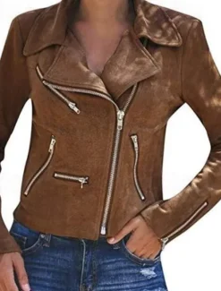 Best Women's Coat Outdoor Street Daily Fall Winter Regular Coat Regular Fit Windproof Warm Breathable Stylish Casual Street Style Jacket Long Sleeve Plain Full Zip Black Red Khaki Women Jackets