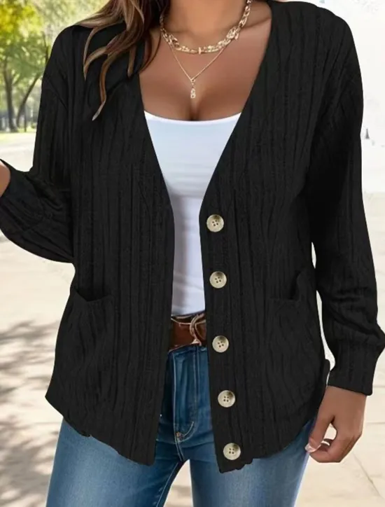 Women's Coat Outdoor Street Daily Wear Fall Winter Short Coat Regular Fit Thermal Warm Breathable Stylish Casual Jacket Long Sleeve Plain with Pockets Black Green Gray Women Jackets