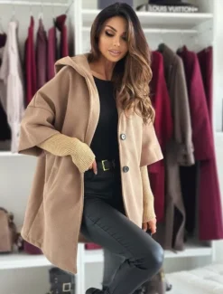 Best Women's Coat Warm Comfortable Buttons Elegant Solid Color Casual Daily Single Breasted Lapel Regular Fit Long Sleeve Outerwear Black Wine Khaki Winter Women Coats & Trench Coats