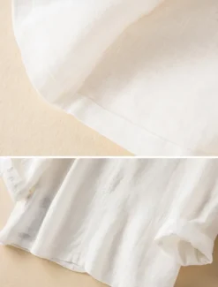 New Women's Cotton Linen Blazer Comfortable Breathable Pocket Casual Plain Office Street Casual Daily Wear Single Breasted Regular Turndown Regular Fit Long Sleeve Outerwear White Green Beige Summer Women Shirts|Blazers & Suits