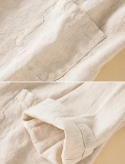 New Women's Cotton Linen Blazer Comfortable Breathable Pocket Casual Plain Office Street Casual Daily Wear Single Breasted Regular Turndown Regular Fit Long Sleeve Outerwear White Green Beige Summer Women Shirts|Blazers & Suits