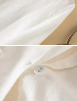 New Women's Cotton Linen Blazer Comfortable Breathable Pocket Casual Plain Office Street Casual Daily Wear Single Breasted Regular Turndown Regular Fit Long Sleeve Outerwear White Green Beige Summer Women Shirts|Blazers & Suits