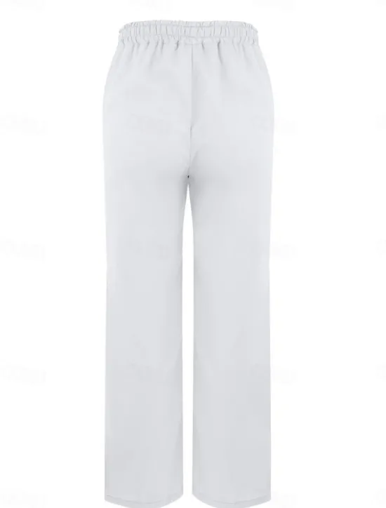 Hot Women's Cotton Linen Pants Solid Color Chinos Vacation Fashion Casual Long High Waist Plain Pocket Drawstring Comfort Outdoor Micro-elastic Vacation Street Daily Camel Wine Black White Summer Women Pants