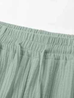 Best Women's Cotton Linen Pants Chinos Vacation Streetwear Basic Calf-Length High Waist Plain Pocket Elastic Waistband Comfy Soft Comfortable Micro-elastic Outdoor Street Light Green Blue Khaki Army Green Women Pants
