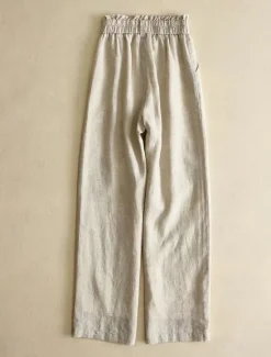 Sale Women's Cotton Linen Pants Pants Trousers Fashion Long Plain Side Pockets Breathability Comfortable Inelastic Casual Daily Black White Beige Spring & Summer Regular Fit Women Pants