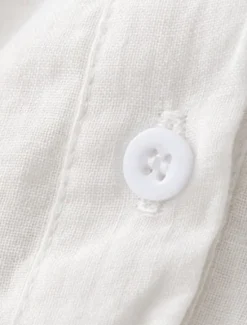 Outlet Women's Cotton Linen Shirts Solid Color Stylish Basic Casual 3/4 Length Sleeve Shirt Collar Regular Tops Daily Buttons White Pink Light Blue Summer Women Shirts
