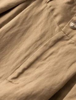New Women's Cotton Linen Shorts Shorts Slacks Streetwear Casual Knee Length Natural Plain Pocket Elastic Waist Outdoor Comfortable Outdoor Vacation Apricot Green Khaki Summer Regular Fit Women Pants