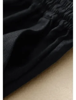 Sale Women's Cotton Linen Shorts Shorts Slacks Streetwear Casual Short Natural Plain Pocket Elastic Drawstring Design Comfy Outdoor Comfortable Street Casual Daily Apricot Black Brown Summer Regular Fit Women Pants