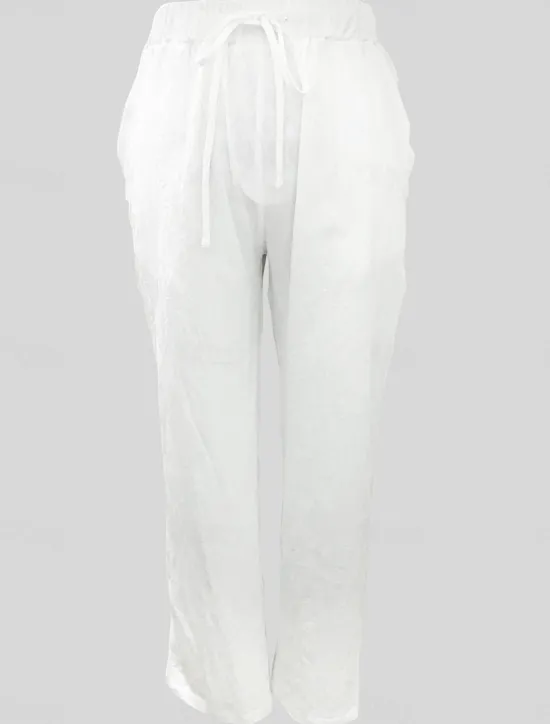 Online Women's Cotton Linen Shorts Linen-Inspired Pants Cotton Linen Pants Simple Classic & Timeless Full Length High Waist Solid Color Patchwork Pocket Drawstring Comfy Quick Dry Breathability Micro-elastic Women Pants