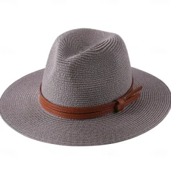 Women's Cowboy Hats 1pcs Basic Brown Band Western Hats Women Hats
