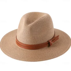 Women's Cowboy Hats 1pcs Basic Brown Band Western Hats Women Hats