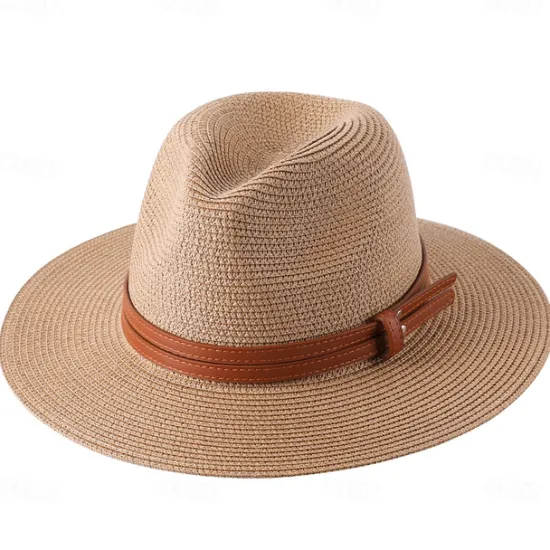 Women's Cowboy Hats 1pcs Basic Brown Band Western Hats Women Hats