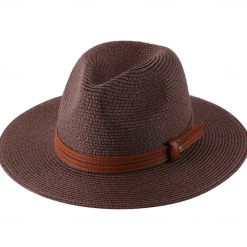 Women's Cowboy Hats 1pcs Basic Brown Band Western Hats Women Hats